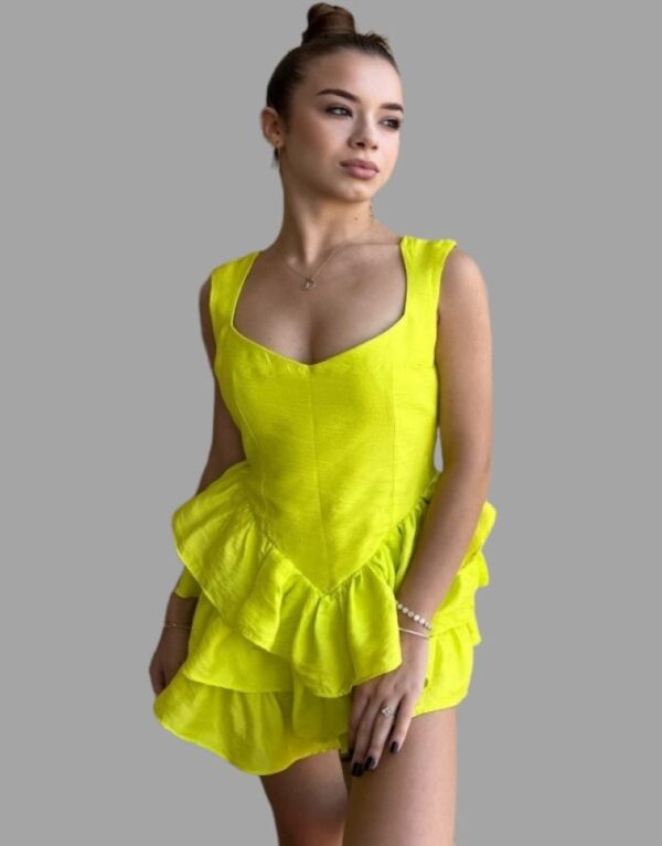 Rochie scurtă volane BALI